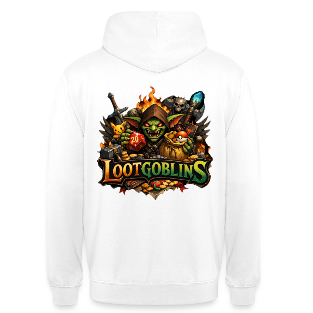 Lootgoblins Hoodie – Backprint - white